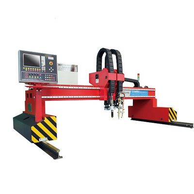CNC ατσάλινων σκελετών πιάτων διπλός χάλυβας άνθρακα Drive τεμνουσών μηχανών φλογών πλάσματος 5000mm