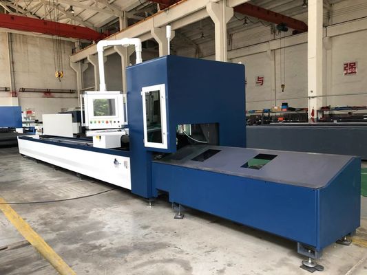 τέμνουσα μηχανή 10mm λέιζερ ινών 6kw IPG CNC για το στρογγυλό τετραγωνικό σωλήνα