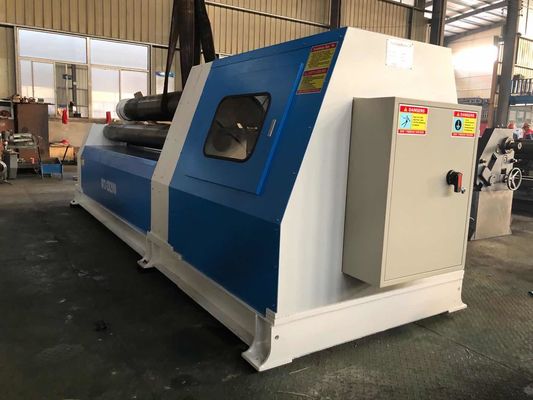 Κάμπτοντας κυλώντας μηχανή 4 πιάτων W12 12x2500 ελεγκτής PLC κυλίνδρων