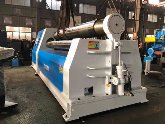 Κάμπτοντας κυλώντας μηχανή 4 πιάτων W12 12x2500 ελεγκτής PLC κυλίνδρων