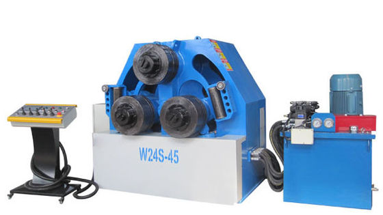 W24S-45 υδραυλικός σωλήνας χάλυβα γωνίας κάμπτοντας μηχανών σωλήνων τριών κυλίνδρων που κατασκευάζει τη μηχανή